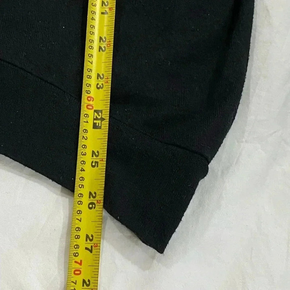 Wilfred Free women’s slouchy oversized long sleeve Vneck whimsygoth plain  black - Picture 7 of 9